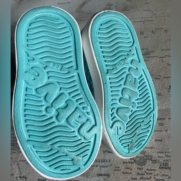 Native Jefferson Bling Turquoise Sneakers Size C5 - Picture 8 of 10